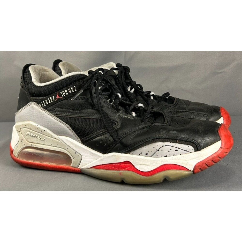 Jordan Point Lane ‘Black Cement’ Metallic Gray Red Men's Size 13